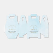 シンプル金ゴールドエレガントクロスバプテスマ《キリスト教》洗礼式や命名式 フェイバーボックス (折り畳みなし)