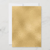 シンプル金ゴールドエレガントクロスボーイズバプテスマ招待状 招待状 (裏面)