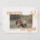 シンプル金ゴールドエレガントフォトフレーム カード (正面)