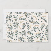 シンプル金ゴールドエレガントフォトフレーム カード (裏面)