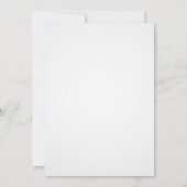 シンプル金ゴールドエレガントフローラ結婚式招待状 招待状 (裏面)