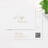 シンプル金ゴールドエレガントモダンギフト券 (デスク)