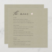 シンプル金ゴールドエレガントKRAFTタイポグラフィメニューカード メニュー (正面/裏面)