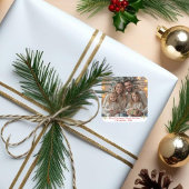 シンプル金ゴールドクラシックスノーフレーク1枚の写真 スクエアシール