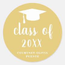 シンプル金ゴールドクラシック及び白色目盛キャップ