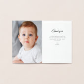 シンプル金ゴールドクロス第1交信サンキューカード 箔カード (内部)