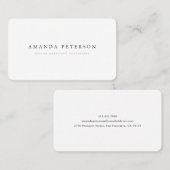 シンプル金ゴールドグレー名刺テンプレート 名刺 (正面/裏面)