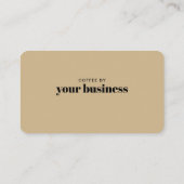 シンプル金ゴールドシック美しいサロンロイヤリティパンチカード ロイヤリティカード (裏面)