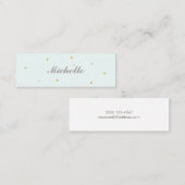 シンプル金ゴールドスエレガントターズモンマイカード コーリングカード (正面/裏面)