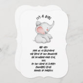 シンプル金ゴールドスクリプトフォトベビーサンキューカード (正面/裏面)