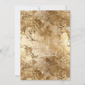 シンプル金ゴールドストライプ結婚式招待状 招待状 (裏面)