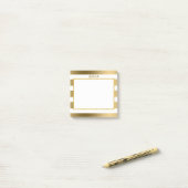 シンプル金ゴールドストライプ ポストイット (デスク上)