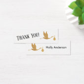 シンプル金ゴールドストーク名門私立校風の挿入カード (デスク)