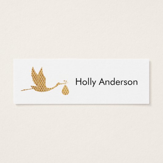 シンプル金ゴールドストーク名門私立校風の挿入カード (裏面)