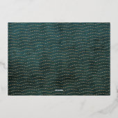 シンプル金ゴールドハッピーニューイヤー 箔シーズンカード (裏面)