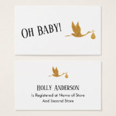 シンプル金ゴールドフェイクストークギフト登録格納装置 (正面&裏面)