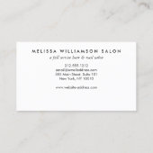 シンプル金ゴールドフェイクロイヤリティパンチカード ロイヤリティカード (裏面)