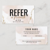 シンプル金ゴールドフレンド登録 名刺 (正面/裏面)