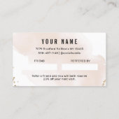 シンプル金ゴールドフレンド登録 名刺 (裏面)