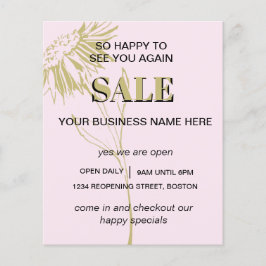 シンプル金ゴールドフローラ販売 チラシ