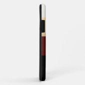 シンプル金ゴールドブラックブルガンディレッドパーソナライズされた Case-Mate iPhoneケース (裏面/右)