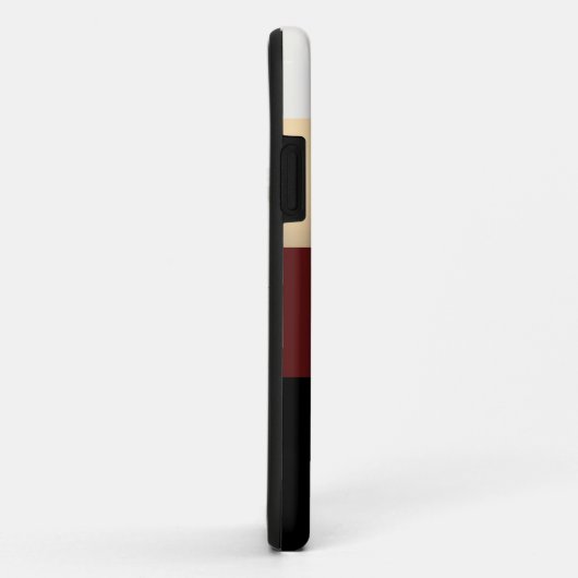 シンプル金ゴールドブラックブルガンディレッドパーソナライズされた Case-Mate iPhoneケース (裏面/右)