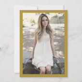 シンプル金ゴールドブラック16 Sixen 招待状 (裏面)