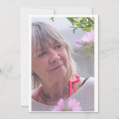 シンプル金ゴールドブラック60歳の誕生日の招待状 招待状 (裏面)