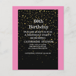 シンプル金ゴールドブラック60歳の誕生日