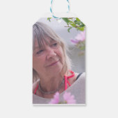 シンプル金ゴールドブラック60歳の誕生日 ギフトタグ (裏面)