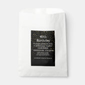 シンプル金ゴールドブラック60歳の誕生日 フェイバーバッグ (正面)