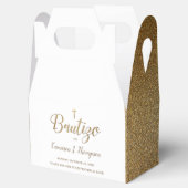 シンプル金ゴールドホワイトクロススペインのユー感謝していズ フェイバーボックス (オープン)