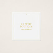 シンプル金ゴールドホワイトライつるン価格ラベル (正面)