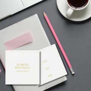 シンプル金ゴールドホワイトライつるン価格ラベル