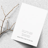 シンプル金ゴールドミニマルグリーンリーホワイトイヤリングディスプレイ 名刺