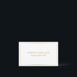 シンプル金ゴールドモダントーンのボーダー（白） 名刺<br><div class="desc">とシンプルエレガントモダン金ゴールドのトーンを変更できる白い背景色。カスタマイズ可能な金ゴールドで提案された文字トーン。両面名刺テンプレート。</div>