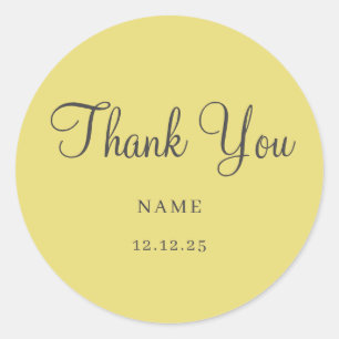 シンプル金ゴールドモダンミニマ結婚リスクラシックト ラウンドシール