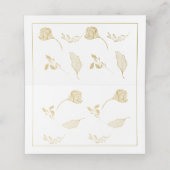 シンプル金ゴールドモダン結婚の表カード プレイスカード (内部開封)