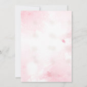 シンプル金ゴールドユニコーンブライダルシャワー 招待状 (裏面)