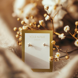 シンプル金ゴールド付きイヤリング表示カ縁どード