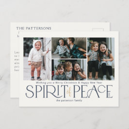 シンプル金ゴールド写真 シーズンポストカード