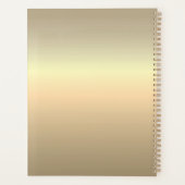 シンプル金ゴールド写結婚真 プランナー手帳 (裏面)