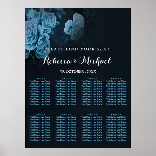 シンプル金ゴールド幾何学模様 ポスター (正面)