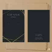 シンプル金ゴールド幾何学的イヤリング表示カード