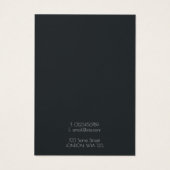 シンプル金ゴールド幾何学的イヤリング表示カード (裏面)