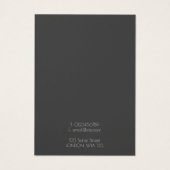 シンプル金ゴールド幾何学的グレーイヤリングディスプレイカード (裏面)