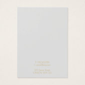 シンプル金ゴールド幾何学的発光イヤリングディスプレイカード (裏面)