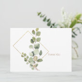 シンプル金ゴールド文字お葬式 サンキューカード (スタンド正面)