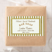 シンプル金ゴールド枠クリーム石鹸ラップラベル ラベル (インサイチュ)