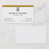 シンプル金ゴールド法弁護士司法規程 名刺 (正面/裏面)